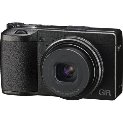 Ricoh GR IIIx Digital Camera with Advanced Accessory Bundle: SanDisk 128GB Ultra SDXC, 2x Extended Life Replacement Batteries, LED Light Kit with Bracket & Much More (22pc Bundle)