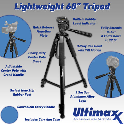 FUJIFILM X-T30 II Mirrorless Camera (Black - Body Only) with Advanced Accessory Bundle: SanDisk 64GB Ultra SDXC, Spare Battery, 48” Monopod & Much More (22pc Bundle)