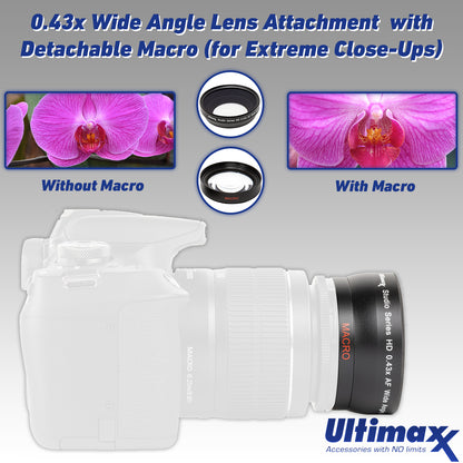 Ultimaxx Must Have Accessory Bundle for Nikon Z5 Mirrorless Camera w/Z 24-70mm f/4 S Lens. Includes: 64GB Ultra Memory Card + TTL Dedicated Flash w/LCD + 60in Tripod + Much More