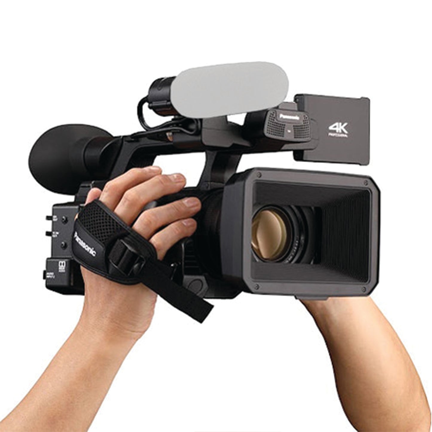 Panasonic AG-CX350 4K Camcorder with Advanced Accessory Bundle: SanDisk 128GB Extreme SDXC Memory Card, Condenser Microphone, Spare Battery, Tripod & Much More (22pc Bundle)