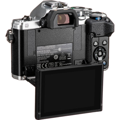Olympus OM-D E-M10 Mark IV Mirrorless Camera with 14-42mm EZ Lens (Silver) Advanced Bundle- Includes SanDisk 64GB Ultra SDXC, LED Light Kit & Much More (32pc Bundle)
