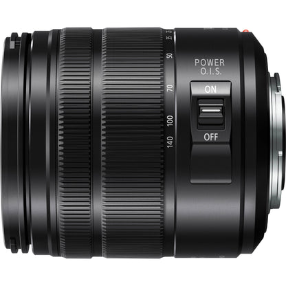 Ultimaxx Essential Accessory Bundle + Panasonic Lumix G Vario 14-140mm f/3.5-5.6 II ASPH. POWER O.I.S. Lens + Multi-Coated 3PC UV Filter Kit (UV, CPL, FLD) & More (18pc Bundle)