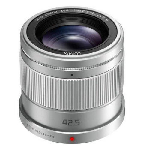 Panasonic LUMIX G 42.5mm f/1.7 Aspherical Power O.I.S. Lens - SILVER