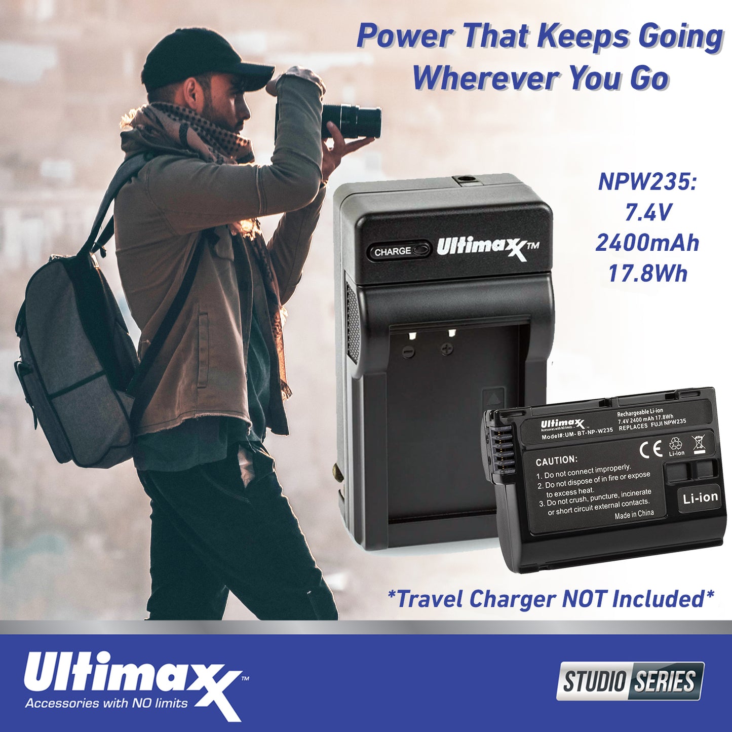 Ultimaxx Advanced FUJIFILM X-T5 with 18-55mm Lens (Black) Bundle - Includes: 128GB Extreme Memory Card, Universal Speedlite, 2x Replacement Batteries & Much More (35pc Bundle)