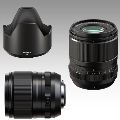 Ultimaxx Advanced Fujifilm XF 23mm f/1.4 WR Lens Bundle - Includes: Water-Resistant Lens Pouch, 2.2x Telephoto Zoom Lens Attachment, Protective UV Filter & More (17pc Bundle)