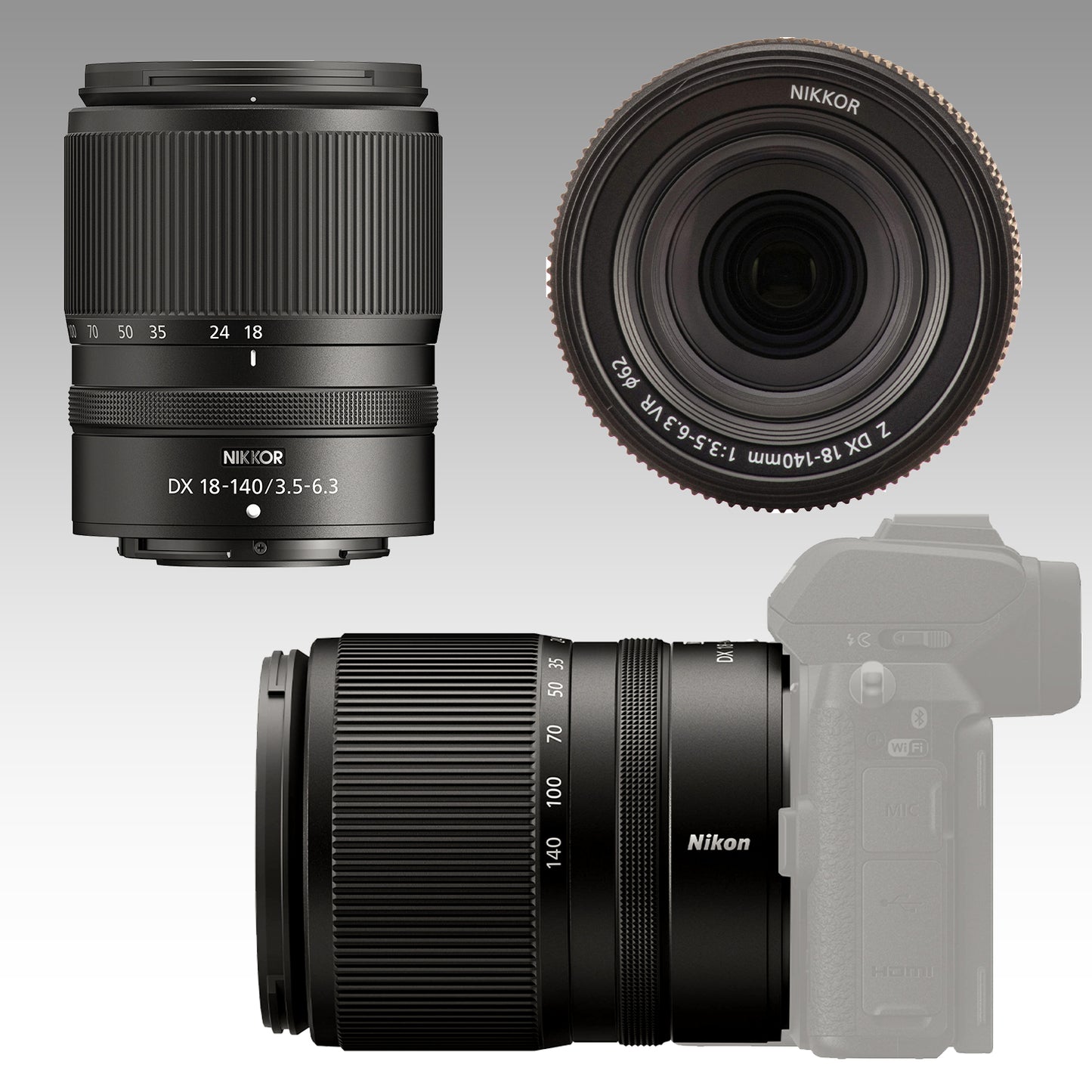 Nikon 18-140mm f/3.5-6.3 VR Lens Bundle - Includes: Water-Resistant Lens Pouch, Protective 3 Piece Filter Kit, Tulip Lens Hood & More