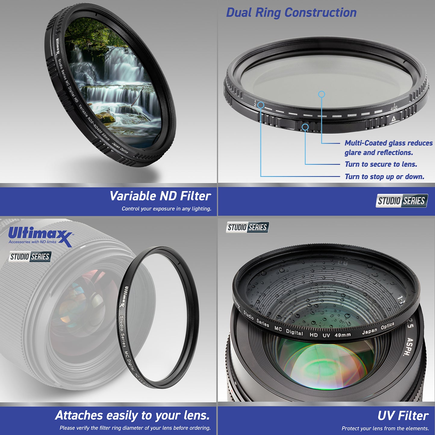 Ultimaxx Advanced Olympus 30mm f/3.5 Macro Lens Bundle - Includes: 0.43x Wide-Angle Lens Attachment, Variable Neutral Density Filter (ND2-ND400) & More (15pc Bundle)
