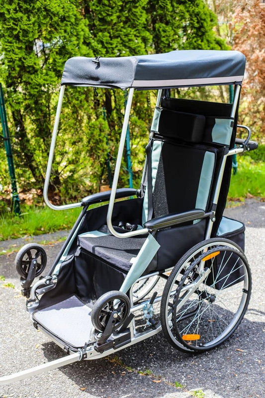 Pedicruiser - 3 in 1 Bike Trailer: Adult Trailer + Stroller + Wheelchair