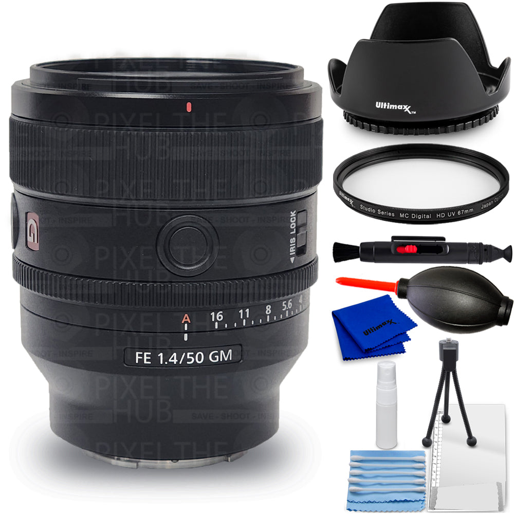 Sony FE 50mm f/1.4 GM Lens (Sony E) Bundle 1