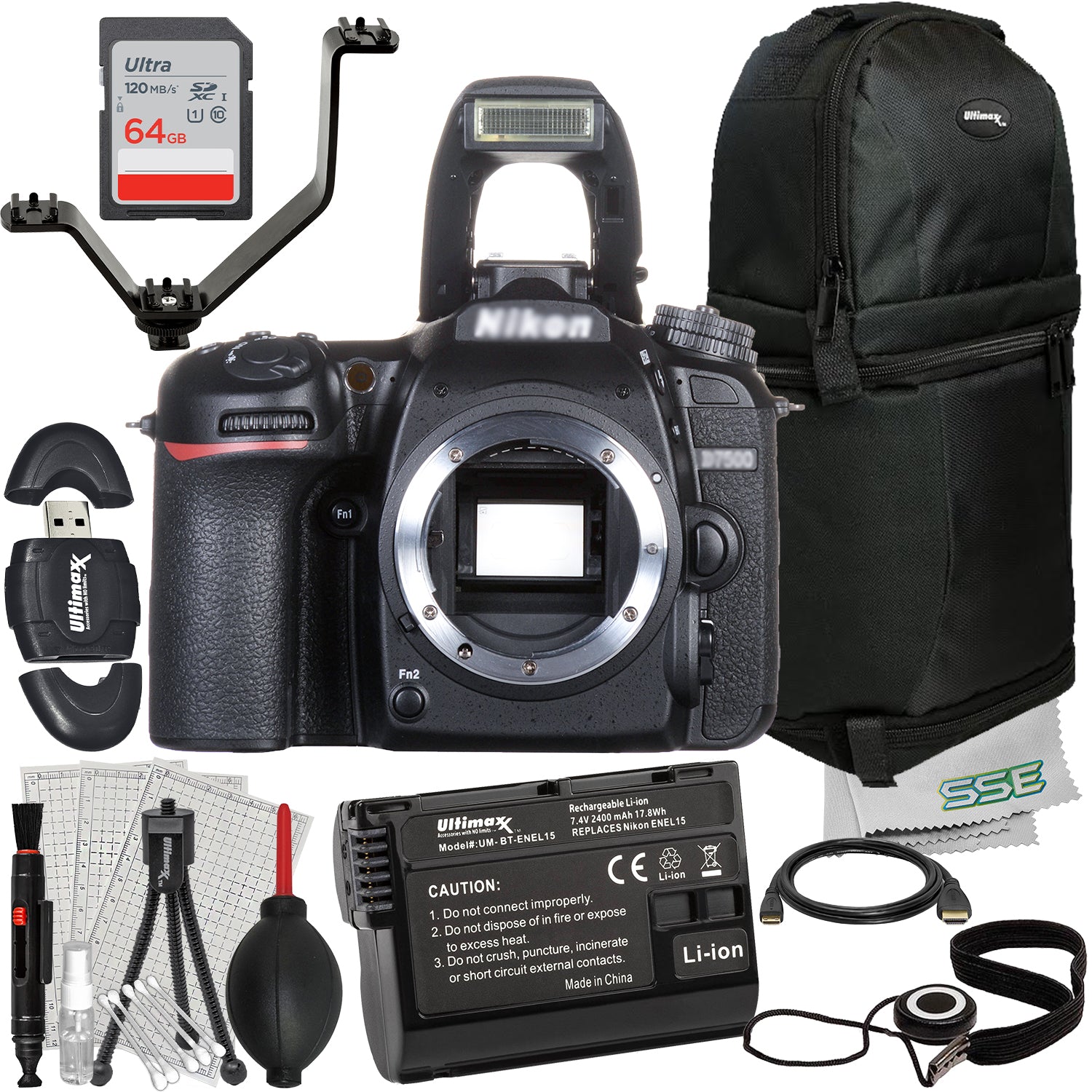 Nikon D7500 starter bundle with accessories