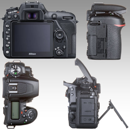 Ultimaxx Starter Nikon D7500 DSLR Camera Bundle (Body Only) - Includes: 64GB Ultra Memory Card, 1x Replacement Battery, V-Shaped Bracket & More (22pc Bundle)