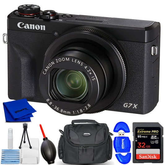 Canon PowerShot G7 X Mark III Digital Camera (Black) Bundle
