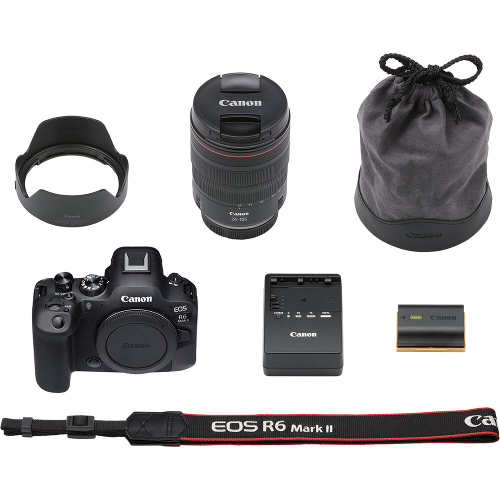 Canon EOS R6 Mark II Mirrorless Camera with 24-105mm f/4L IS USM Lens Bundle