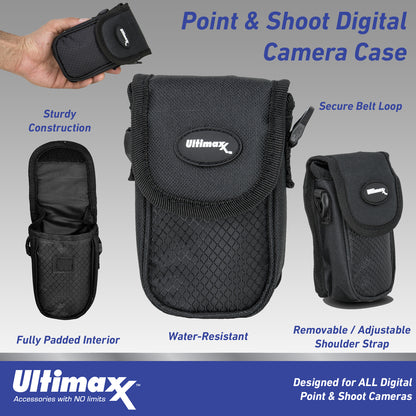 Ultimaxx Advanced FUJIFILM INSTAX MINI EVO Hybrid Instant Camera Bundle (Brown): 64GB Extreme microSD Memory Card, Mini Tripod, Ultra-Bright LED Light Kit & Much More (15pc Bundle)