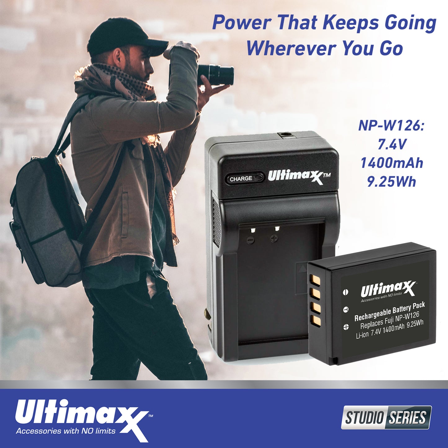 Ultimaxx Essential FUJIFILM X-S10 Mirrorless Camera Bundle (Black - Body Only) - Includes: 128GB Ultra Memory Card, 1x Replacement Battery & More (22pc Bundle)