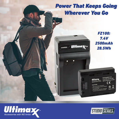 Ultimaxx Advanced Sony a7CR Mirrorless Camera Bundle (Black - Body Only) - Includes: 128GB Extreme Memory Card, Replacement Battery & Much More (20pc Bundle)