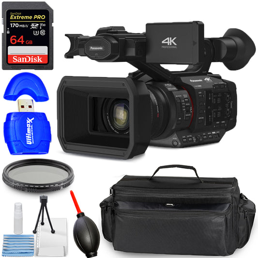 Panasonic HC-X20 4K Mobile Camcorder with Rich Connectivity Starter Bundle