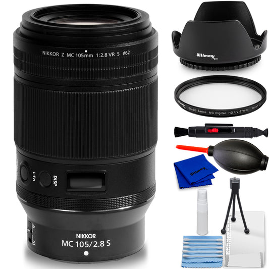 Nikon NIKKOR Z MC 105mm f/2.8 VR S Macro Lens Bundle