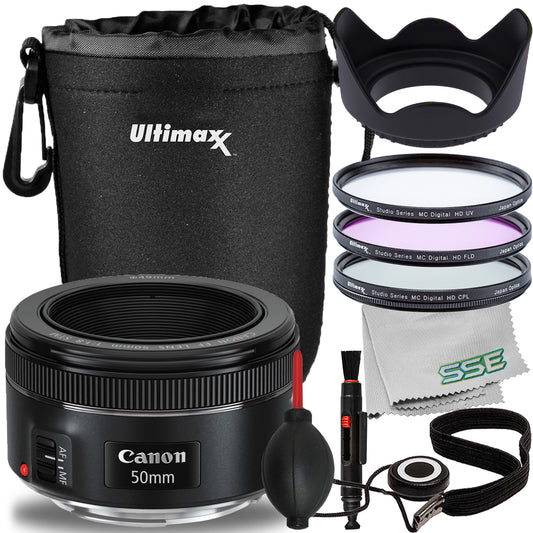 Canon EF 50mm f/1.8 STM Lens Bundle 1