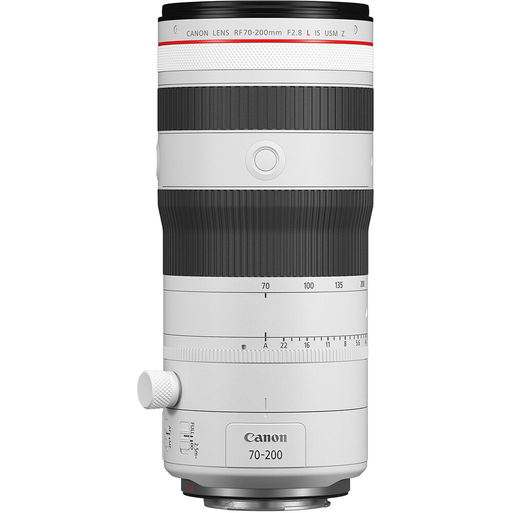 Canon 70-200mm telephoto lens close up