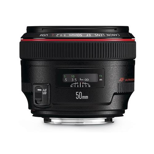 Canon EF 50mm f1.2L USM Lens front view