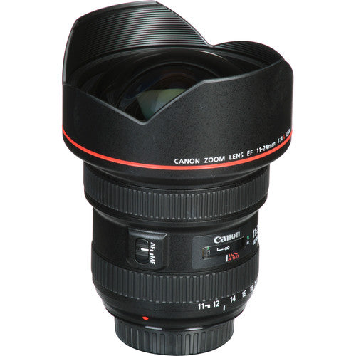 Canon EF ultra-wide zoom lens side profile