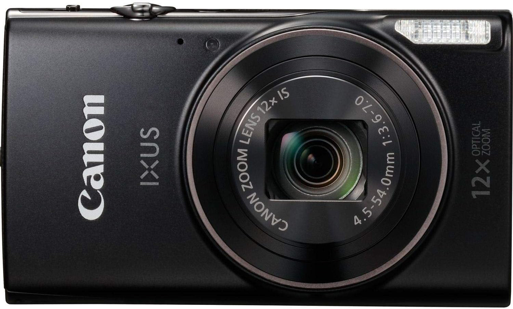 Canon IXUS 285 HS black digital camera with 12x optical zoom