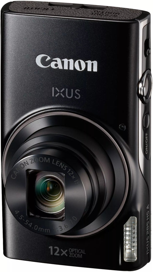 Canon IXUS 285 HS camera black front view