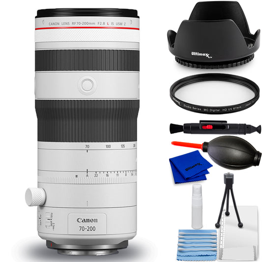 Canon RF 70-200mm f2.8 lens white front view