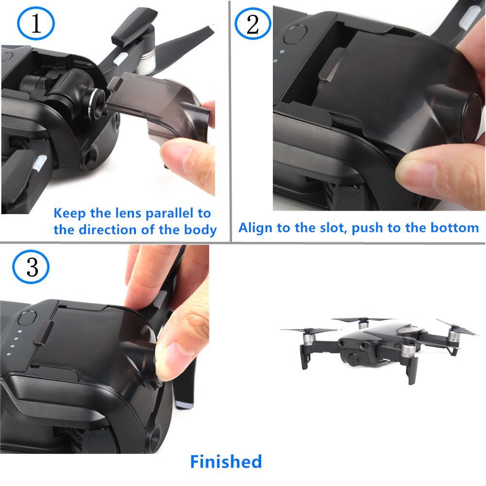 DJI Mavic Air gimbal cover and camera lens cap