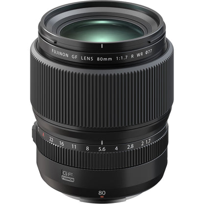 FUJIFILM GF 80mm f/1.7 R WR Lens for GFX medium format cameras