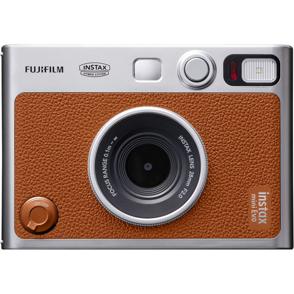 FUJIFILM INSTAX MINI EVO Hybrid Instant Camera Brown
