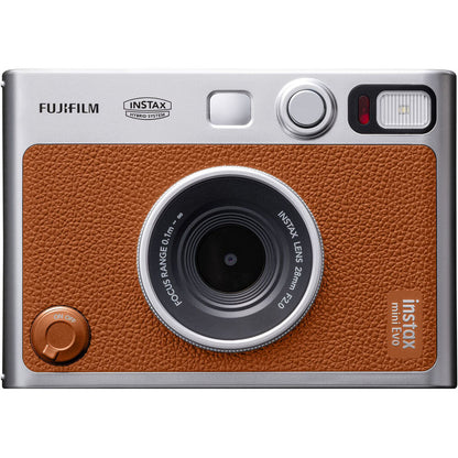 FUJIFILM INSTAX MINI EVO Hybrid Instant Camera Brown