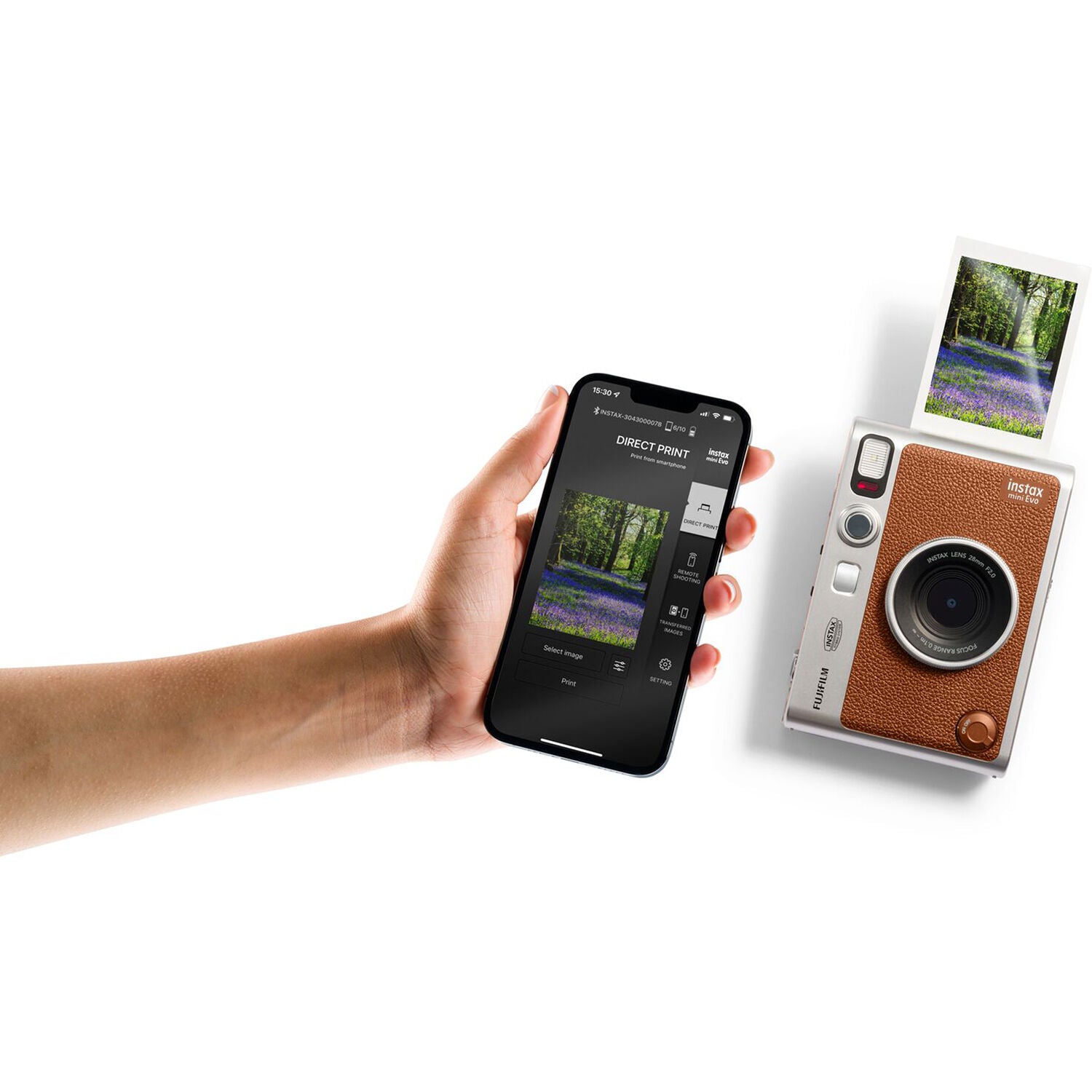MINI EVO instant camera with Bluetooth connectivity