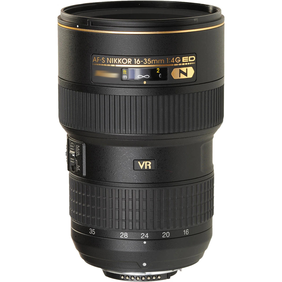 Nikon AF-S NIKKOR 16-35mm f4G ED VR Lens front view