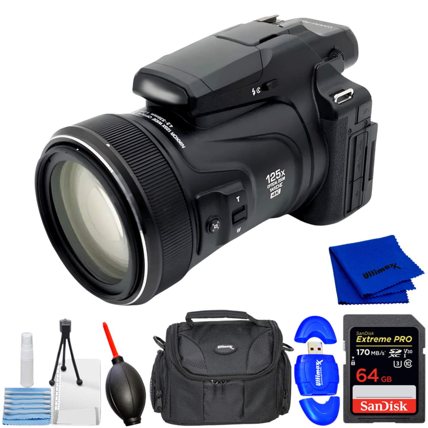 Nikon COOLPIX P1100 camera front view