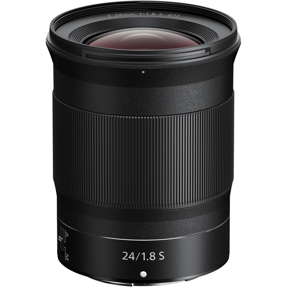 ANikon Z 24mm f/1.8 S lens front view