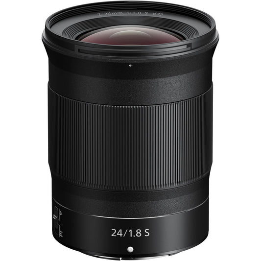 ANikon Z 24mm f/1.8 S lens front view