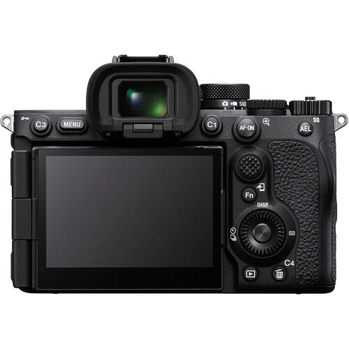 Sony a7R V camera angled view