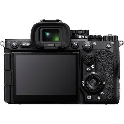 Sony a7R V camera angled view