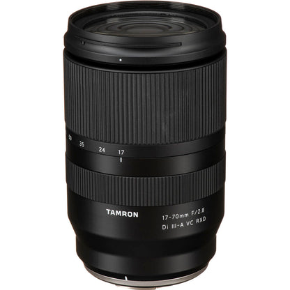 Tamron 17-70mm f2.8 Di III-A lens Fujifilm X front view